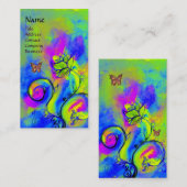 WEISSISCHE BLUME UND GOLDSCHALTFLÄCHE VISITENKARTE (Vorne/Hinten)