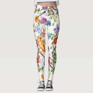 WEISSISCHE FLÖSSE MIT GELBEN LEGGINGS
