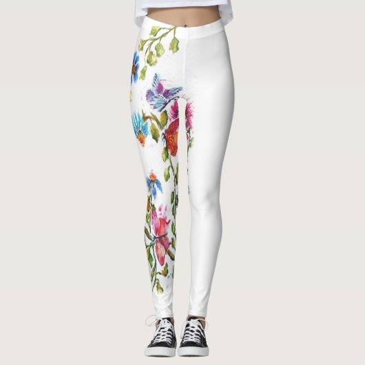 WEISSISCHE FLÖSSE MIT GELBEN LEGGINGS (Vorderseite)
