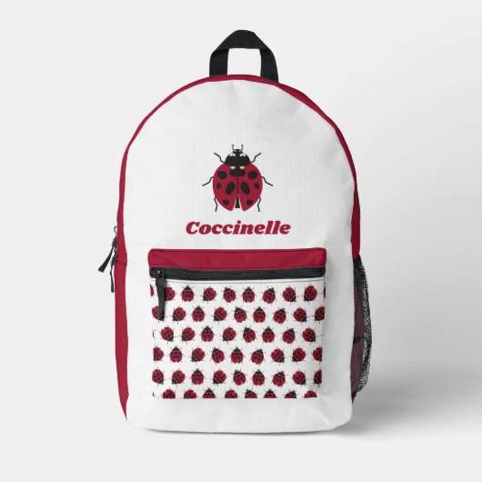 Weißkäfer Bedruckter Rucksack (Vorderseite)