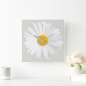 Weißkäfer Quadratische Wanduhr (Zuhause)