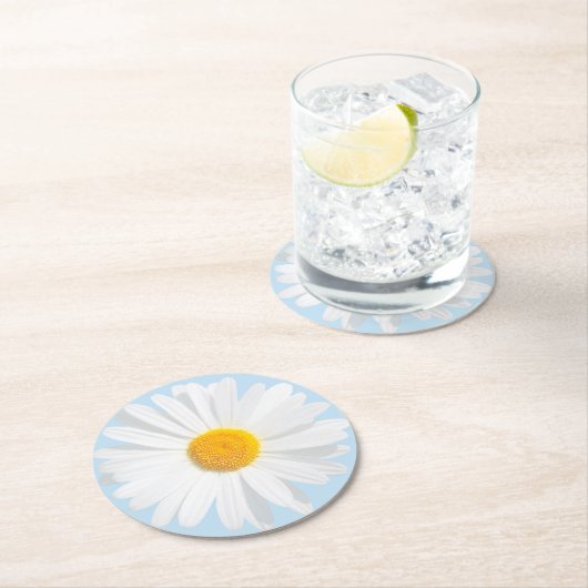 Weißkäfer Runder Pappuntersetzer (Vor Ort)