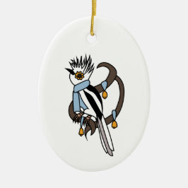 Weißkammhelmetschrecke Keramik Ornament