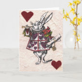 Weißkaninenkarte Karte (Gelbe Blume)