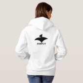 Weißkappenpullover für Frauen (airFly Black) Hoodie (Schwarz voll)