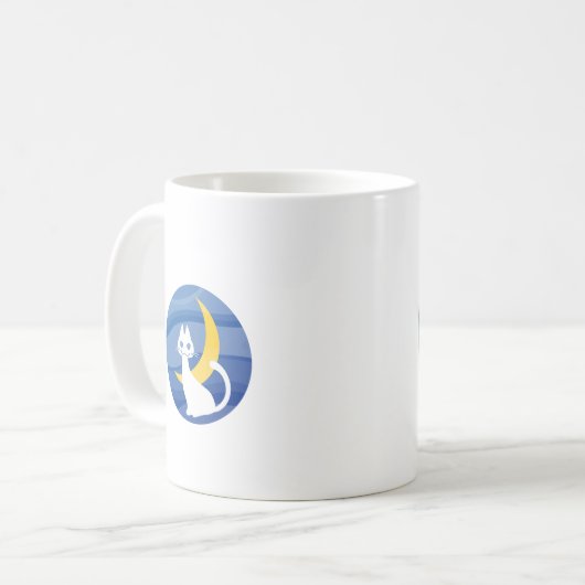 Weißkatze Kaffeetasse (Vorderseite Links)