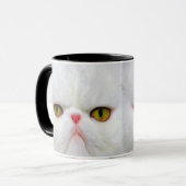 Weißkatze Tasse (Vorderseite Links)
