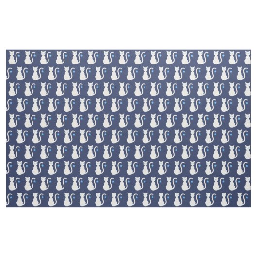 Weißkatzengewebe Stoff (Yard (91,4 cm))