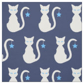 Weißkatzengewebe Stoff (Muster)