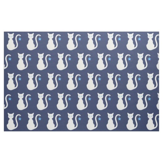 Weißkatzengewebe Stoff (Fat Quarter (45,7 x 55,9 cm))