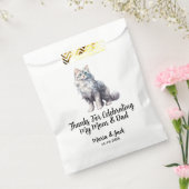 Weißkatzenmatte Hochzeit Vollfarbig Geschenktütchen (Versiegelt)