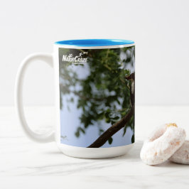 Weißkehl-Eisvogel Blaue Tasse - Vogel auf Baum