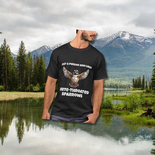 Weißkehlammer mit offenen Flügeln T-Shirt