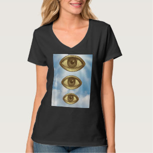 Weißkernästhesie Oddcore Creepy Eyes Strangecor T-Shirt