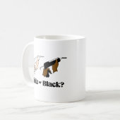 Weißkessel oder schwarzer Kessel Kaffeetasse (Vorderseite Links)