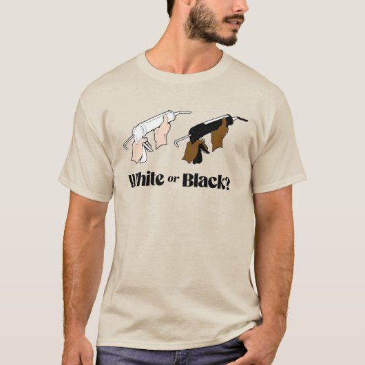 Weißkessel oder schwarzer Kessel T-Shirt (Vorderseite)