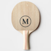 Weißkiefer-Monogramm Tischtennis Schläger (Rückseite)
