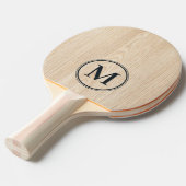 Weißkiefer-Monogramm Tischtennis Schläger (Vorderseite)