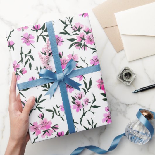 Weißkirschblüte Geschenkpapier (Schenken)