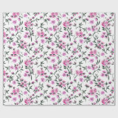 Weißkirschblüte Geschenkpapier (Flach)