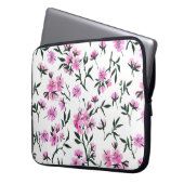 Weißkirschblüte Laptopschutzhülle (Vorderseite Links)