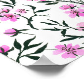 Weißkirschblüte Poster (Ecke)