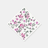 Weißkirschblüte Serviette (Ecke)