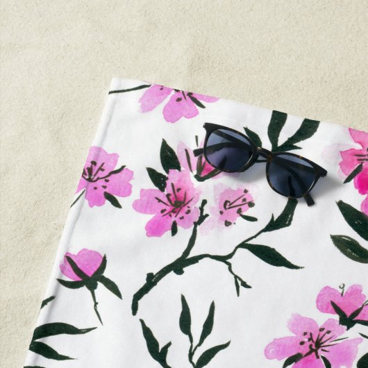 Weißkirschblüte Strandtuch (Beispiel)