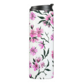 Weißkirschblüte Thermosbecher (Nach links gedreht)