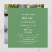 Weißkirschblütenzweig-Brautparty Einladung (Vorne/Hinten)