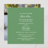 Weißkirschblütenzweig-Brautparty Einladung (Vorne/Hinten)