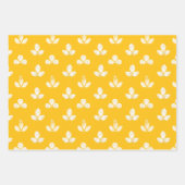 Weißklee Golden Gelb Geschenkpapier Set (Vorderseite)