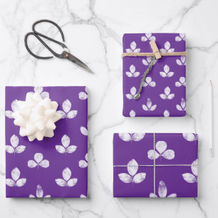 Weißklee Lila Geschenkpapier Set