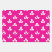 Weißklee Pink Fuchsia Geschenkpapier Set (Vorderseite 3)