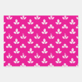 Weißklee Pink Fuchsia Geschenkpapier Set (Vorderseite)