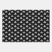 Weißklee Schwarz  Geschenkpapier Set (Vorderseite 2)