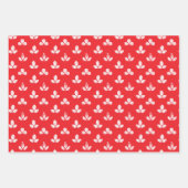 Weißklee Vermilionrot Geschenkpapier Set (Vorderseite 2)