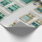 WEISSKONKRETES GEBÄUDE-3 GESCHENKPAPIER (Ecke)