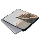 WEISSKONKRETES GEBÄUDE LAPTOPSCHUTZHÜLLE (Vorne Knopf)