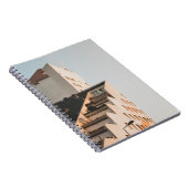 WEISSKONKRETES GEBÄUDE NOTIZBLOCK (Rechte Seite)