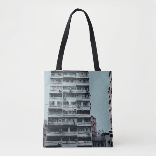 WEISSKONKRETES GEBÄUDE TASCHE (Vorderseite)