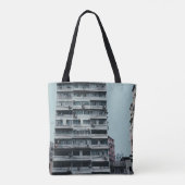 WEISSKONKRETES GEBÄUDE TASCHE (Rückseite)