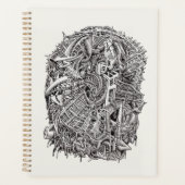 Weißkopf, zeichnend Tinte Planer (Vorderseite)