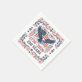 Weißkopfseeadler 250 Jahre Freiheit 2 Serviette