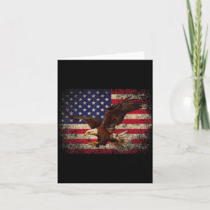 Weißkopfseeadler 4. Juli Weihnachtsgeschenk Amerik Karte