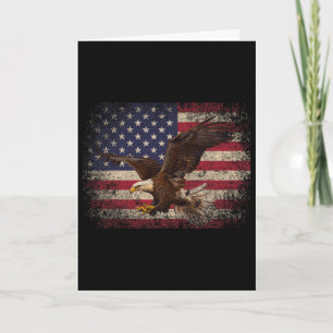Weißkopfseeadler 4. Juli Weihnachtsgeschenk Amerik Karte