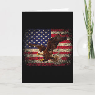 Weißkopfseeadler 4. Juli Weihnachtsgeschenk Amerik Karte