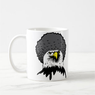 Weißkopfseeadler Afro Lustiger Becher Reisebecher Kaffeetasse