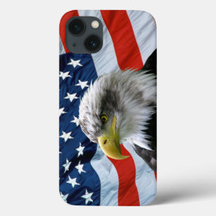 Weißkopfseeadler-amerikanische Flagge Case-Mate iPhone Hülle