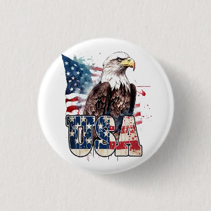 Weißkopfseeadler Amerikas 250. Geburtstag Button
